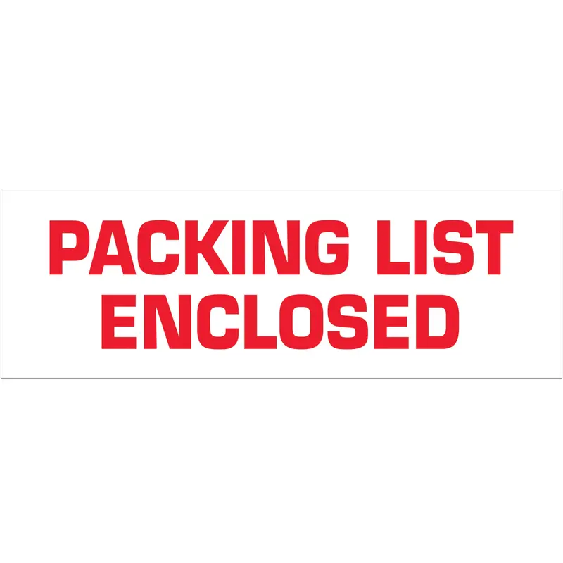 2" x 110 yds. - "Packing List Enclosed" (6 Pack) Tape Logic Messaged Carton Sealing Tape (T902P036PK) Case Of 6