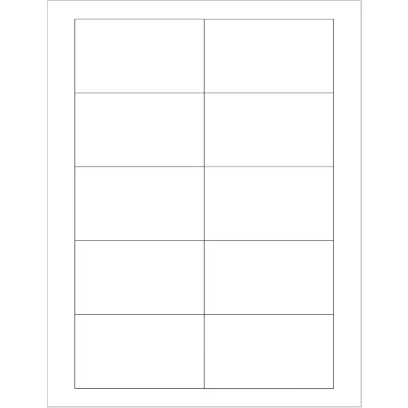 3 1/2 x 2" White Rectangle Laser Labels (LL118) Case Of 1000