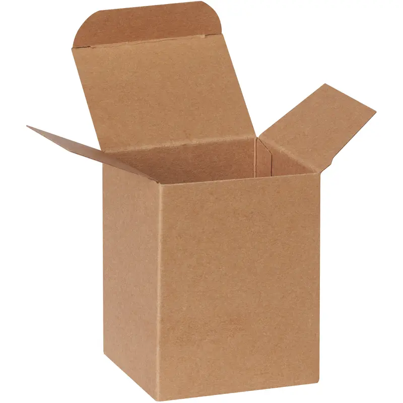 3 x 2 1/2 x 4" Kraft Reverse Tuck Folding Cartons (RT6SC) Case Of 500