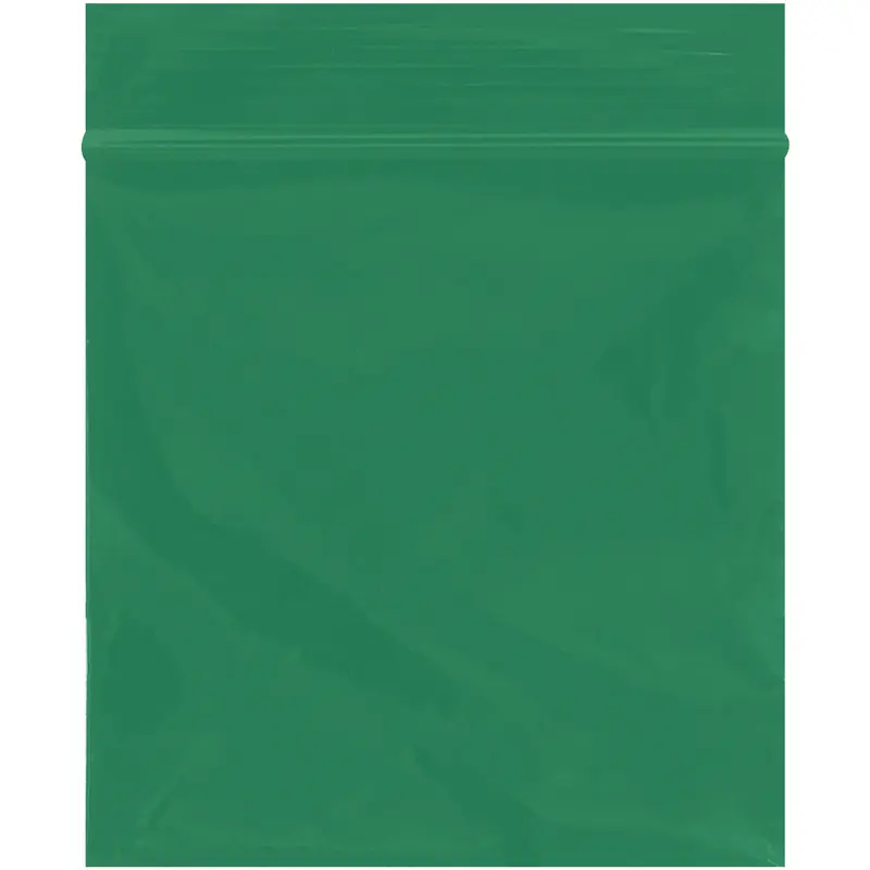 3 x 3" - 2 Mil Green Reclosable Poly Bags (PB3540G) Case Of 1000
