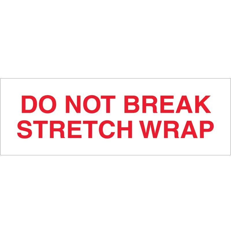 3" x 110 yds. - "Do Not Break Stretch Wrap" Tape Logic Messaged Carton Sealing Tape (T905P08) Case Of 24