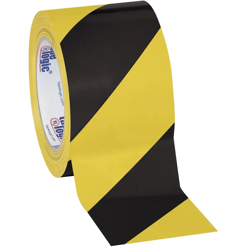3" x 36 yds. Black/Yellow (3 Pack) Tape Logic Striped Vinyl Safety Tape (T93363PKBY) Case Of 3