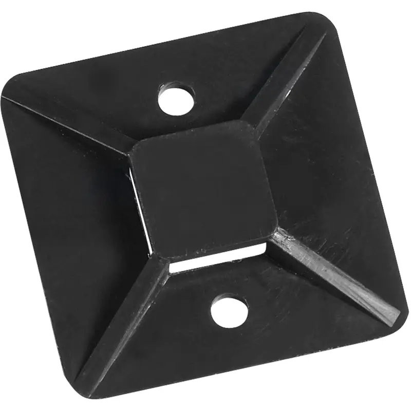 3/4 x 3/4" Black Cable Tie Mounts (CTM33B) Case Of 100