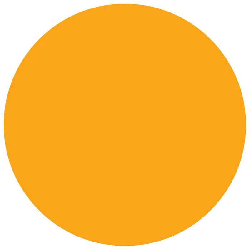 3" Circles - Fluorescent Orange Removable Labels (DL1492FO) Roll Of 500