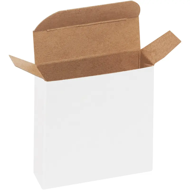 3 x 7/8 x 3" White Reverse Tuck Folding Cartons (RTC23W) Case Of 1000