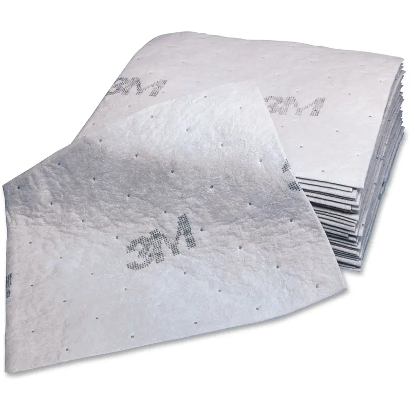 3M Sorbent Pads, High-Capacity, Maintenance,0.375gal Capacity, 100/Carton (MMMMPD1520DD) Carton of 100
