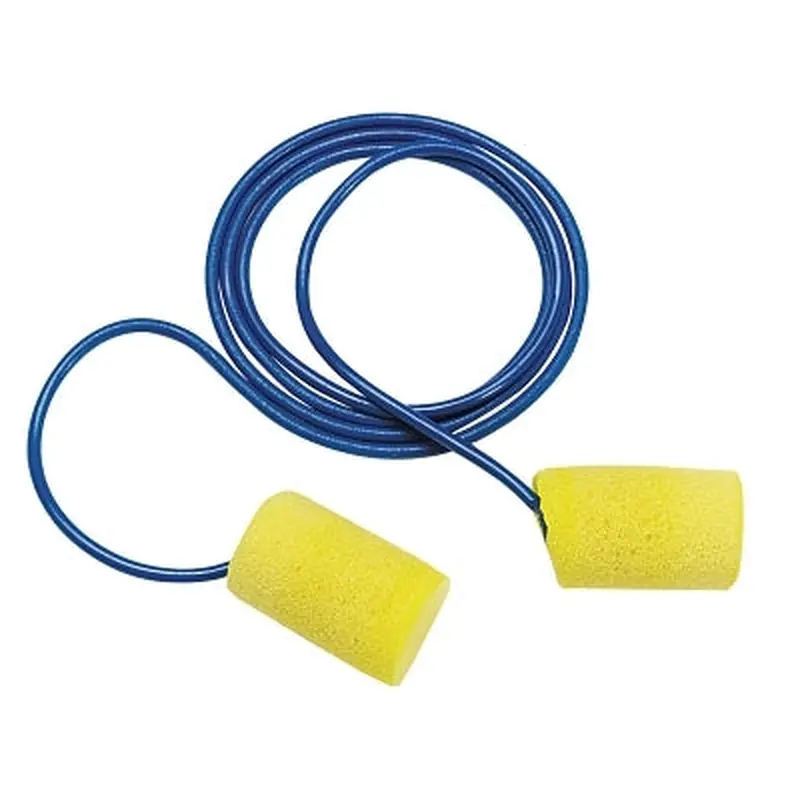 3M E-A-R Classic Foam Earplugs, PVC, Yellow, Corded (247-311-1101) 200 Pairs