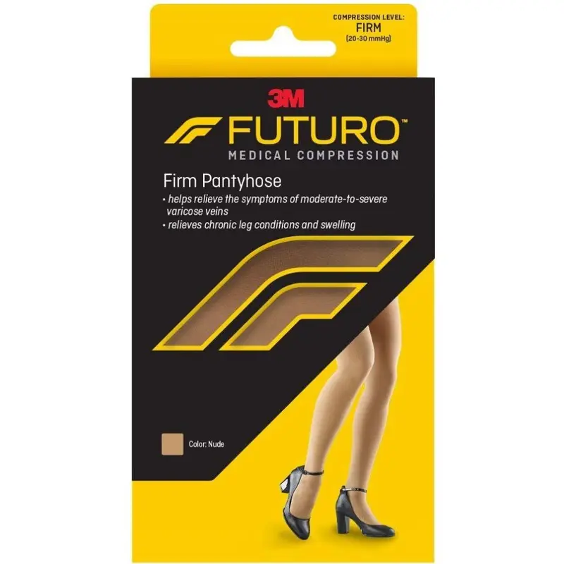 3M Futuro Compression Pantyhose Waist High Large Nude Closed Toe (1084264_PR) 1/PR