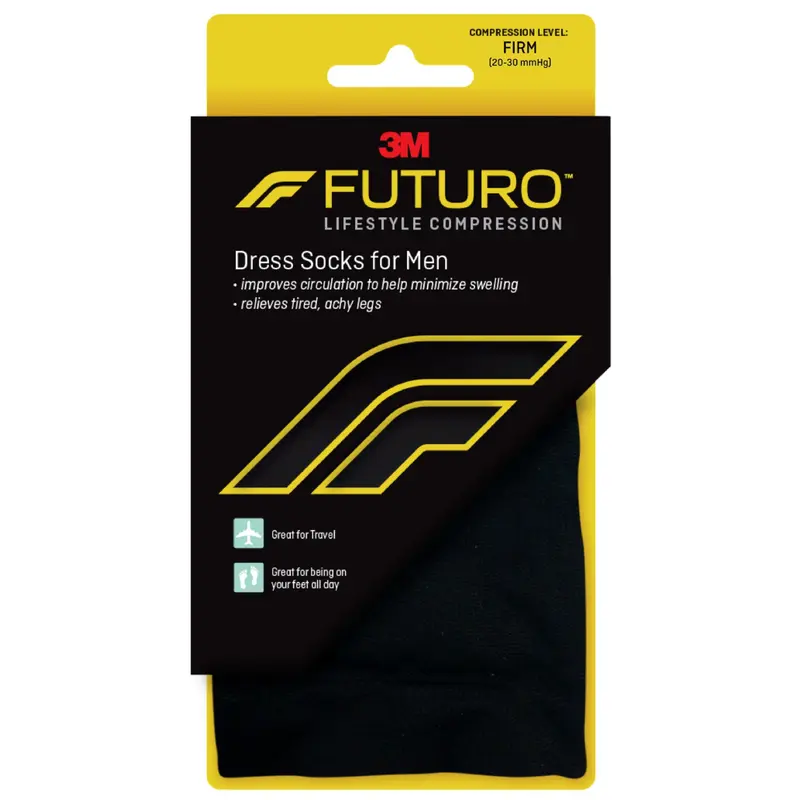 3M Futuro Compression Socks Knee High Medium Black Closed Toe (1084267_PR) 1/PR