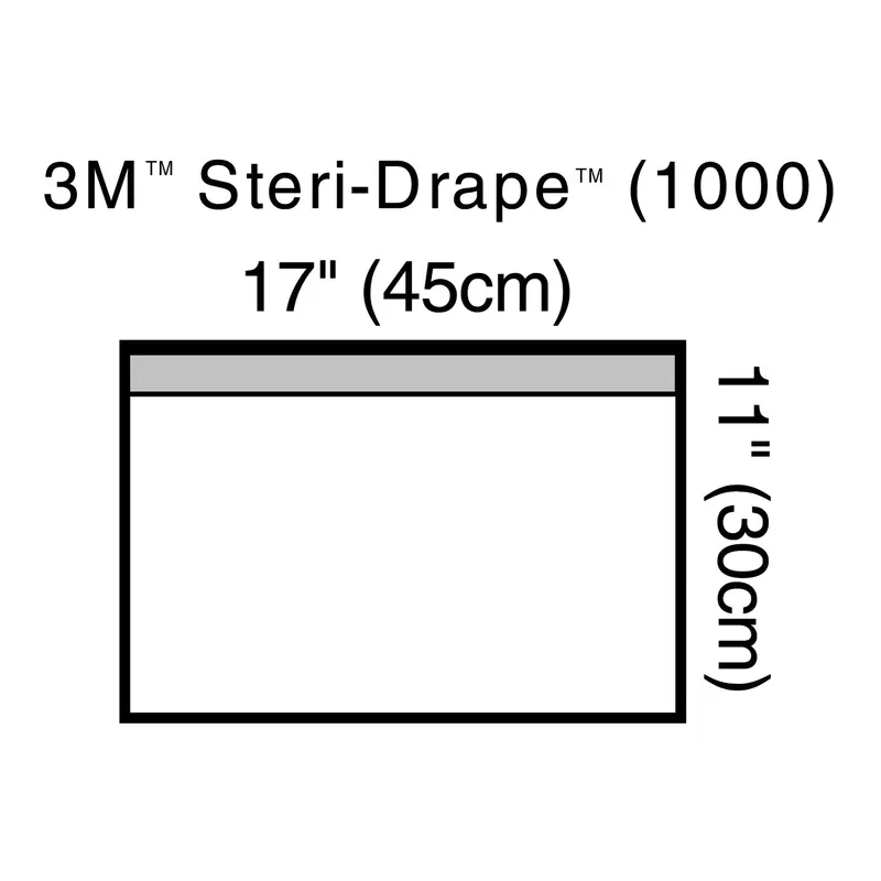 3M Steri-Drape General Purpose Drape Small Towel Drape 17 W X 11 L Inch Sterile (5713_BX) 10/BX