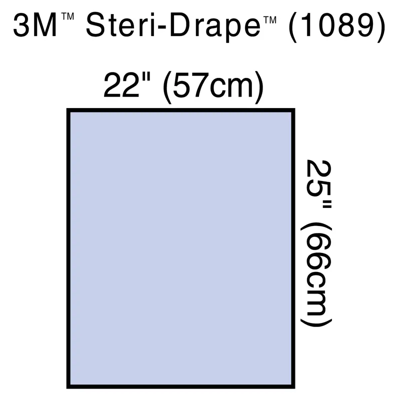 3M Steri-Drape General Purpose Drape Utility Sheet 22 W X 25 L Inch Sterile (362568_CS) 160/CS