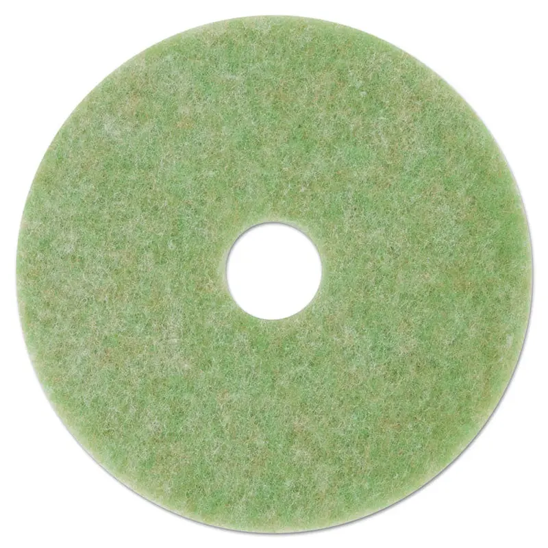 3M Low-Speed TopLine Autoscrubber Floor Pads 5000, 13" Diameter, Green/Amber, 5/Carton (MMM18045) Case of 5