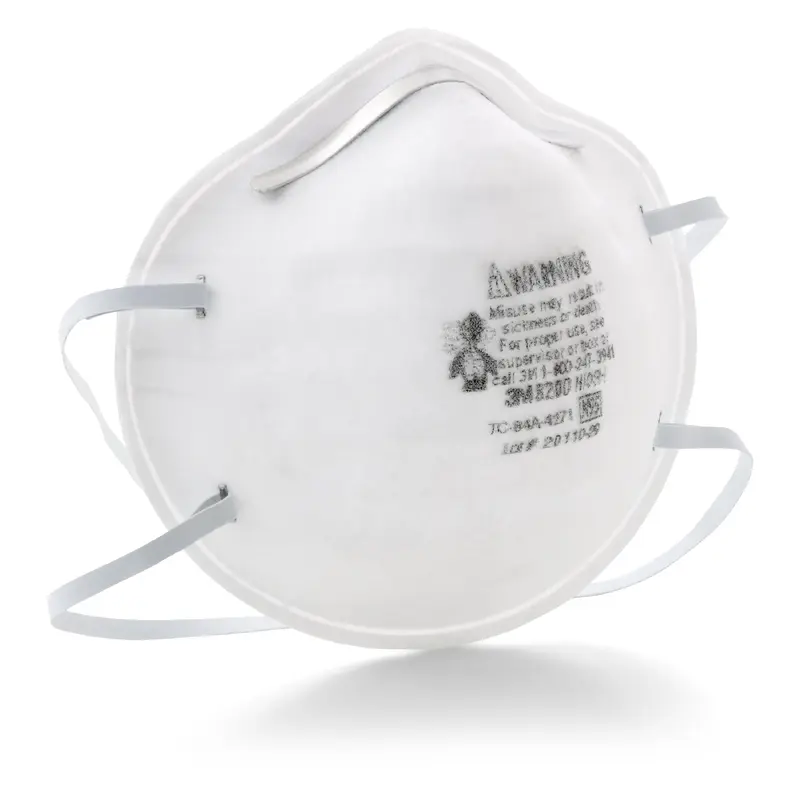 3M Particulate Respirator Mask Industrial N95 Not Rated Elastic Strap One Size Fits Most (1078641_BX) 20/BX