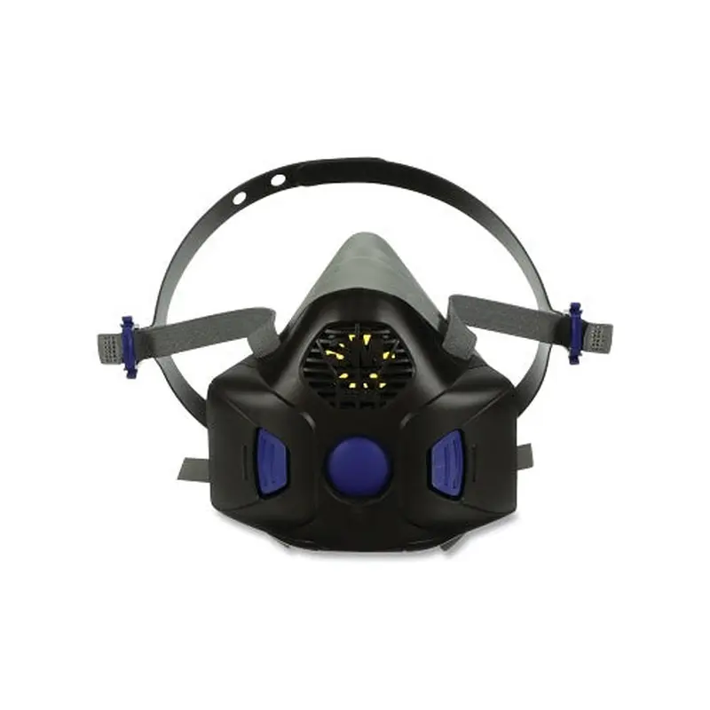 3M Secure Click Half Facepiece Reusable Respirator, Large, Gas/Vapor, with Speaking Diaphragm, Silicone/Nylon (142-HF-803SD) Each