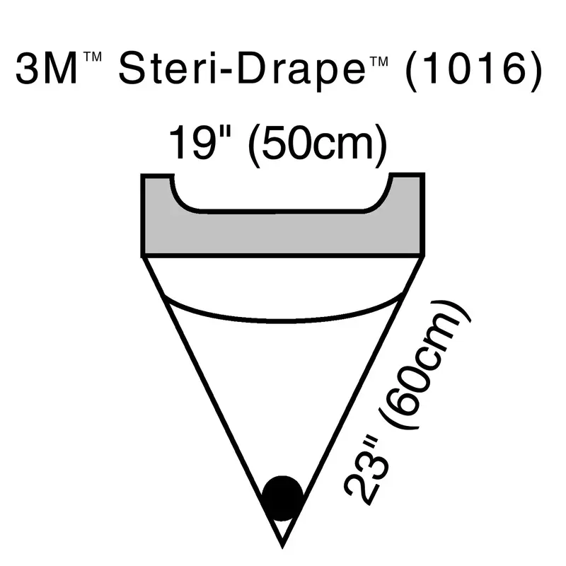 3M Steri-Drape Surgical Drape Irrigation Pouch 19 W X 23 L Inch Sterile (113533_CS) 40/CS