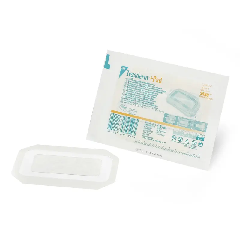 3M Tegaderm Transparent Film Dressing with Pad 3-1/2 X 6 Inch Frame Style Delivery Rectangle Sterile (324098_CS) 100/CS