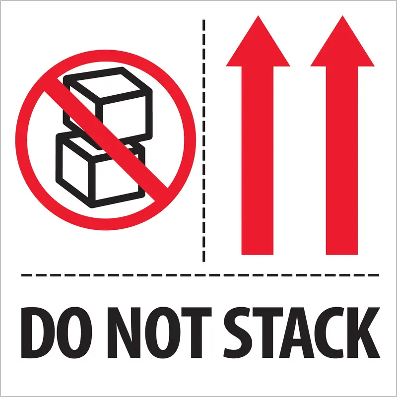 4 x 4" - "Do Not Stack" Labels (IPM324) Roll Of 500