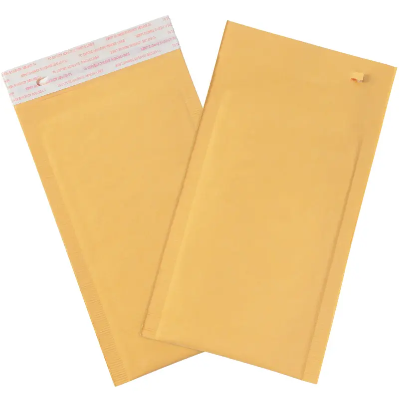 4 x 8" Kraft (25 Pack) #000 Self-Seal Bubble Mailers w/Tear Strip (B851SSTT25PK) Case Of 25