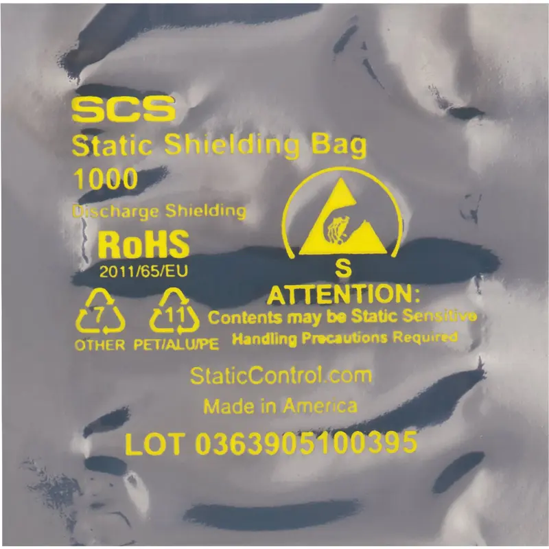 4 x 7" Open End Static Shielding Bags (STC112) Case Of 100