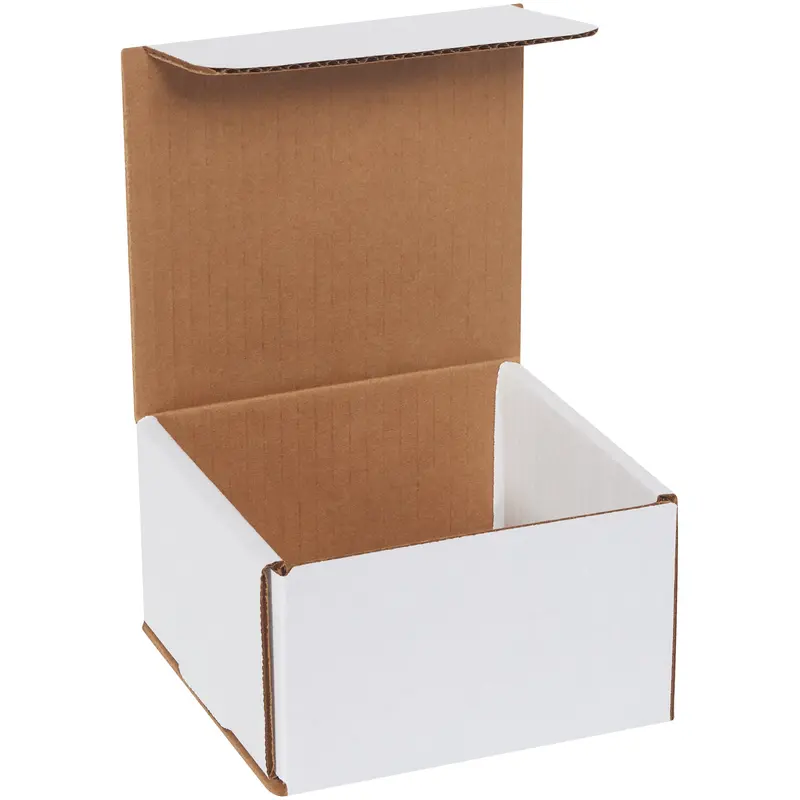 5 x 5 x 3" White Corrugated Mailers (M553) Bundle Of 50