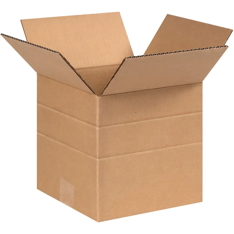 6 x 6 x 6" Multi-Depth Corrugated Boxes (MD666) Bundle Of 25