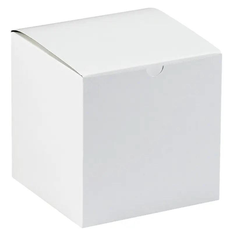 6 x 6 x 6" White Gift Boxes (GB666) Case Of 100