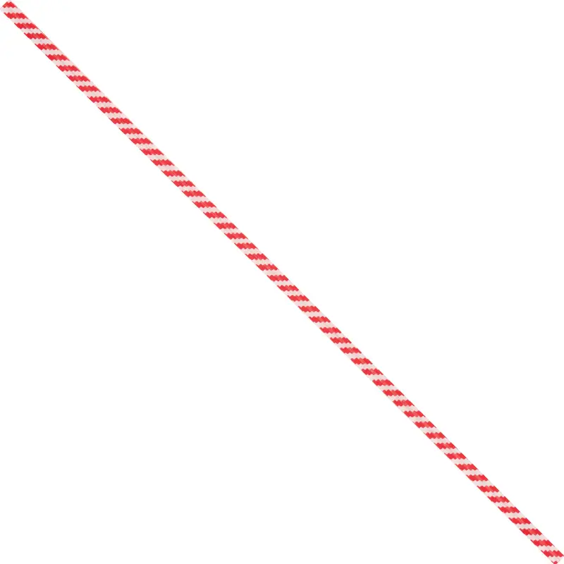7 x 5/32" Red Candy Stripe Paper Twist Ties (PBT7CS) Case Of 2000