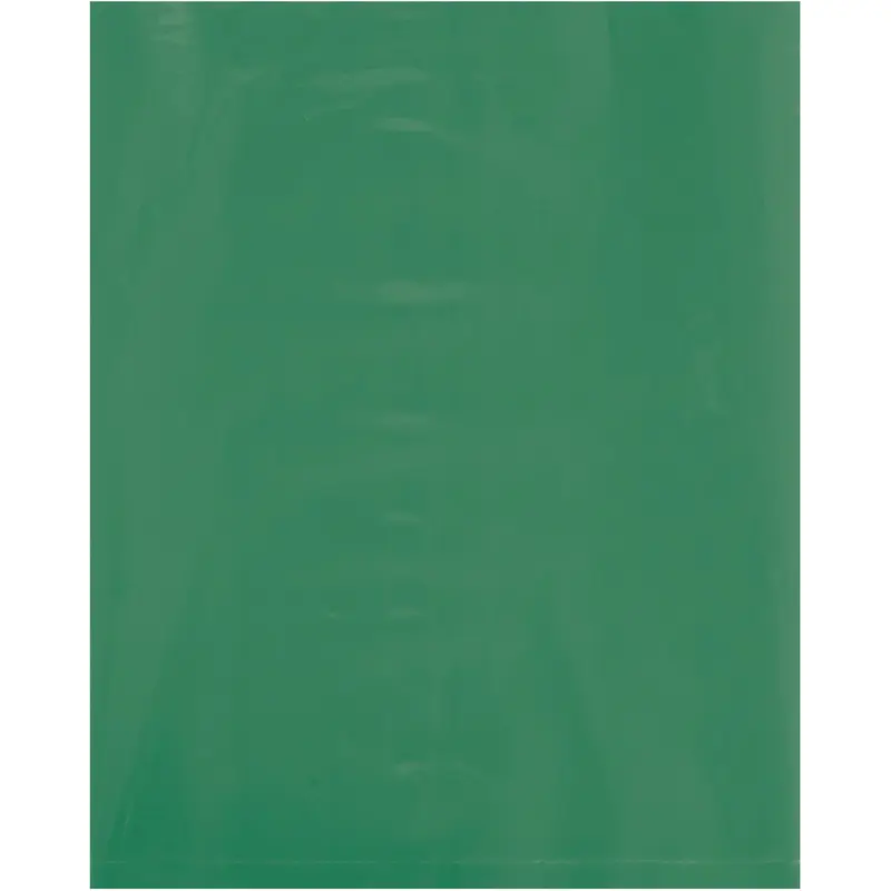 8 x 10" - 2 Mil Green Flat Poly Bags (PB465G) Case Of 1000