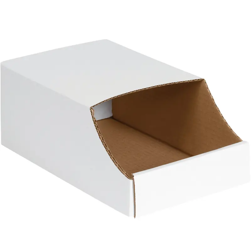8 x 12 x 4 1/2" Stackable Bin Boxes (BINB812) Bundle Of 50