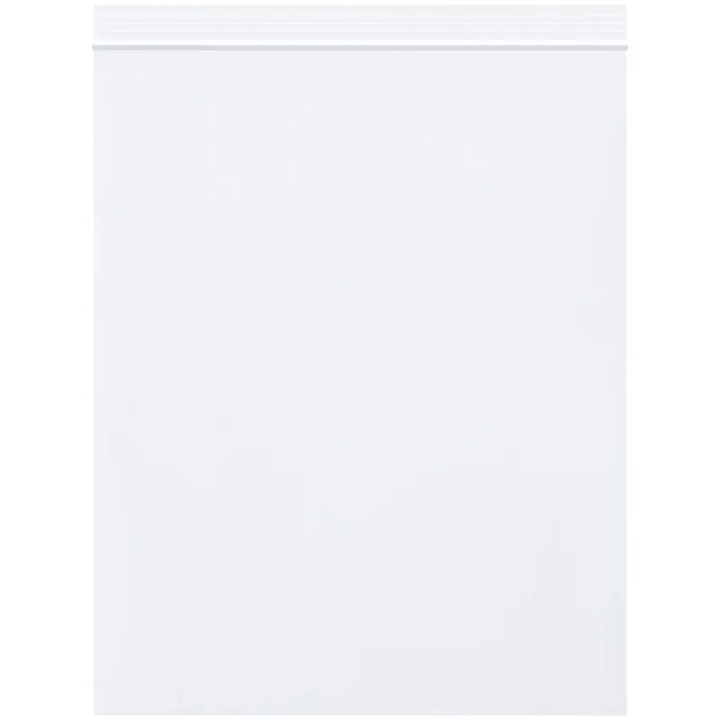 8 x 10" - 2 Mil White Reclosable Poly Bags (PB3635W) Case Of 1000