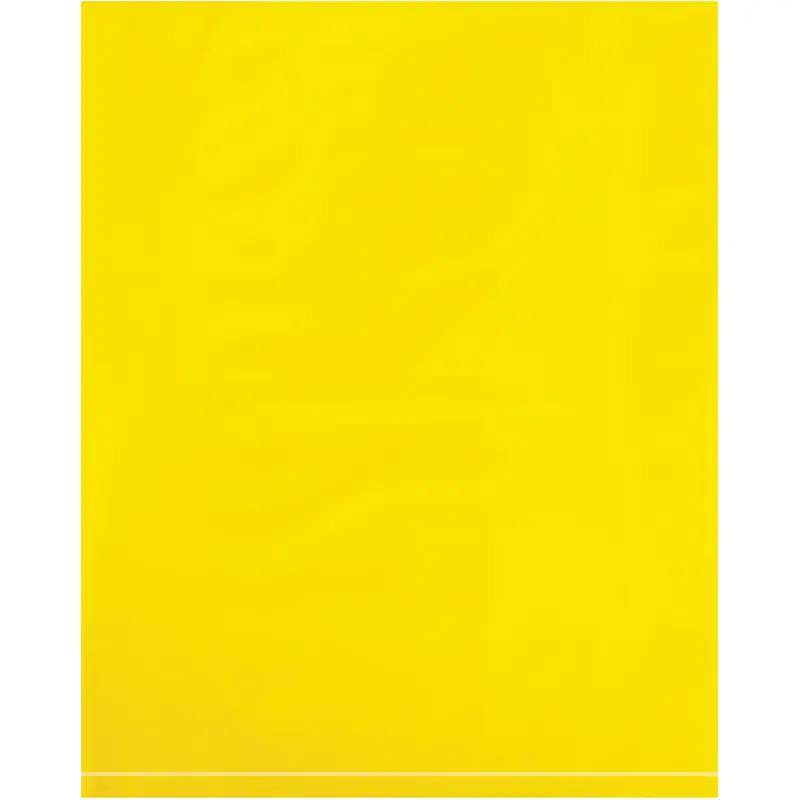 8 x 10" - 2 Mil Yellow Flat Poly Bags (PB465Y) Case Of 1000