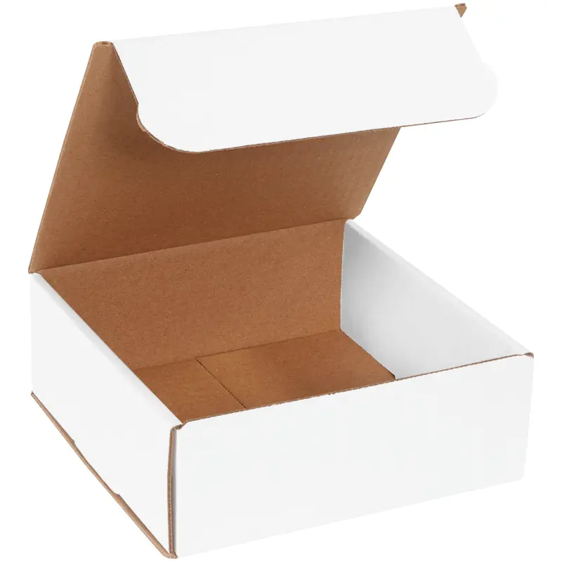 8 x 8 x 3" White Corrugated Mailers (M883) Bundle Of 50