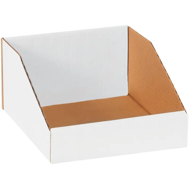 8 x 9 x 4 1/2" White Bin Boxes (BINBIN89) Bundle Of 50