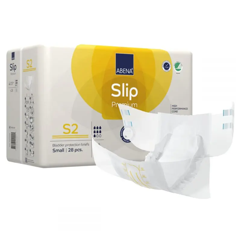 Abena Slip Premium S2 Unisex Adult Incontinence Brief Small Disposable Heavy Absorbency (1218197_PK) 28/PK