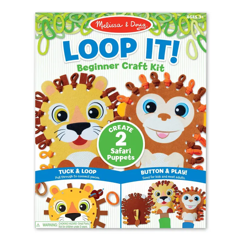 LOOP IT! SAFARI PUPPETS BEGINNER CRAFT KIT