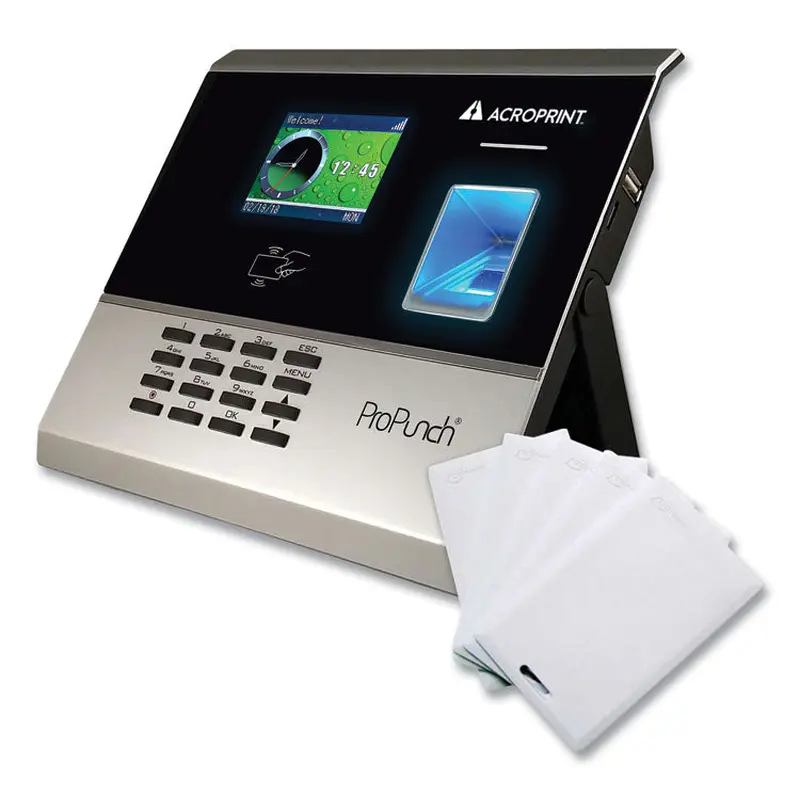 Acroprint ProPunch Biometric and Proximity Bundle, 50 Employees, Black (ACPOLB300) Each
