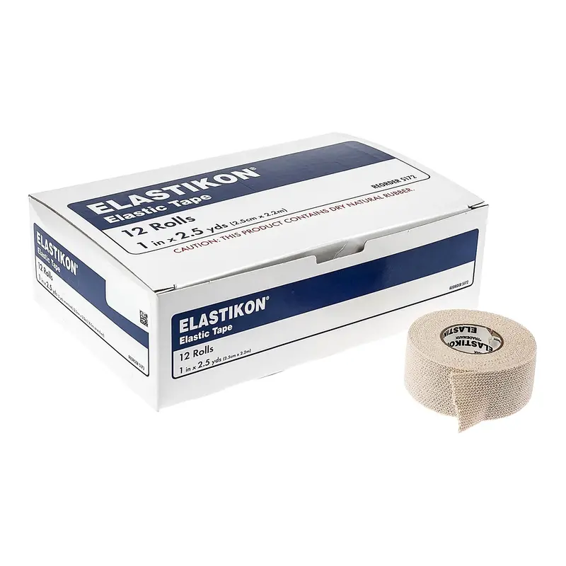 Actimove Elastikon Elastic Tape Tan 1 Inch X 2-1/2 Yard Cotton Elastic NonSterile (833859_BX) 12/BX