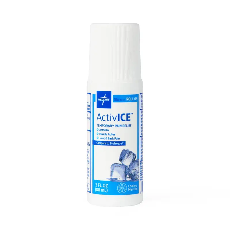 ActivICE Topical Pain Reliever, 3 oz. Roll-On Tube, 24/CS (MDSAICEROLL) Case of 24