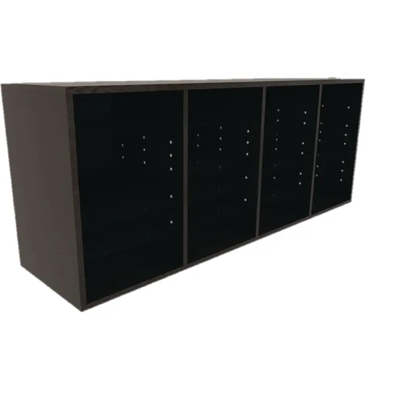 AdirOffice Wood Adjustable 24 Compartment Literature Organizer, 24 Sections, Letter Size, 39.3 x 11.8 x 16.3, Black (ALHI50024BLK) Each
