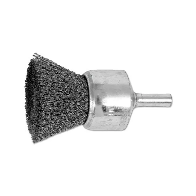 Advance Brush Standard Duty Crimped End Brushes, Carbon Steel, 20,000 rpm, 1" x 0.006" (419-82972) Each