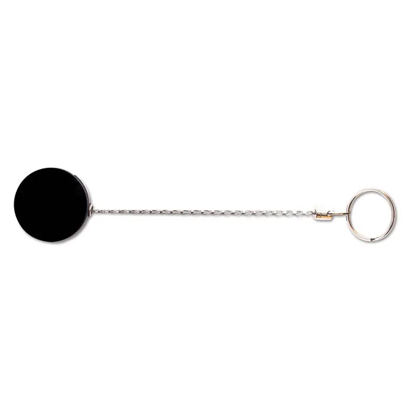Advantus Heavy-Duty Retractable ID Card Reel, 18.5" Extension, Black/Chrome, 6/Pack (AVT75545) Each