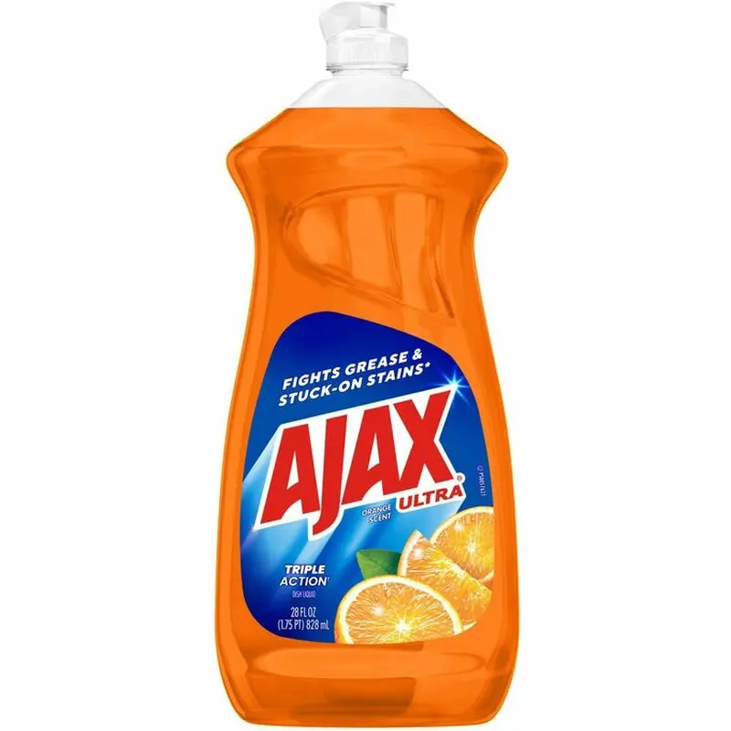 AJAX Triple Action Dish Soap - Liquid - 28 fl oz (0.9 quart) - Orange Scent - 9 / Carton (CPC144678CT) Case of 9