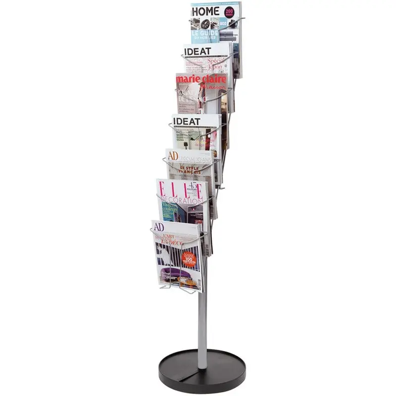 Alba Display Rack - 400 x Sheet, 7 x Document - 7 Compartment(s) - 59.1", - Metal (ABADDFIL7S) Each