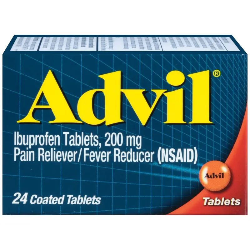 Advil Pain Relief 200 mg Strength Ibuprofen Tablet 24 per Box (498677_BT) 1/BT