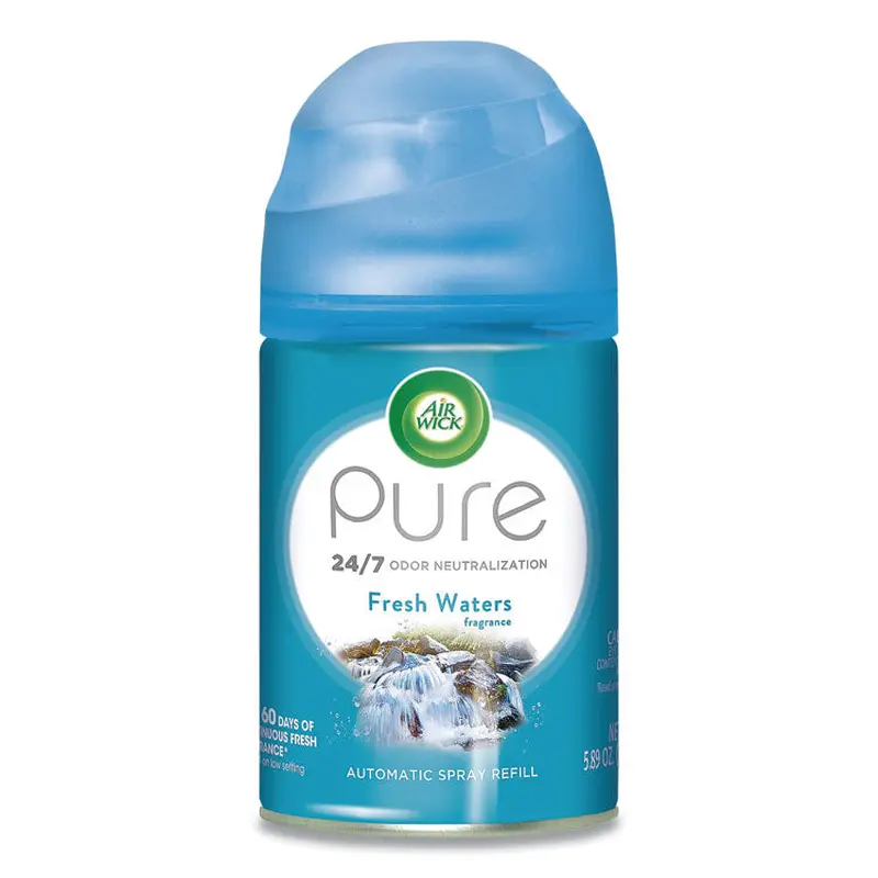 Air Wick Freshmatic Ultra Automatic Spray Refill, Fresh Waters, 5.89 oz Aerosol Spray, 6/Carton (RAC79553) Case of 6