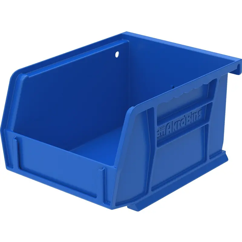 Akro-Mils Akrobin, Unbreakable/Waterproof, 4 1/8"x5 3/8"x3", Blue (AKM30210B) Each