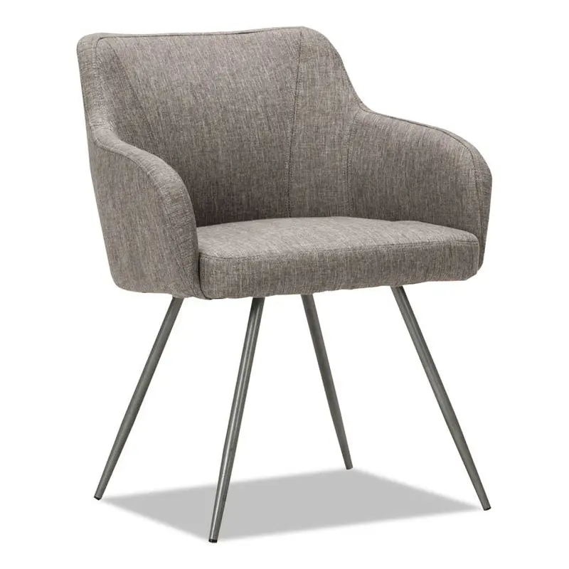 Alera Alera Captain Series Guest Chair, 23.8" x 24.6" x 30.1", Gray Tweed Seat, Gray Tweed Back, Chrome Base (ALECS4351) Each