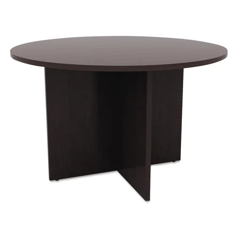 Alera Alera Valencia Round Conference Table with Legs, 42" Diameter x 29.5h, Espresso (ALEVA7142ES) Each