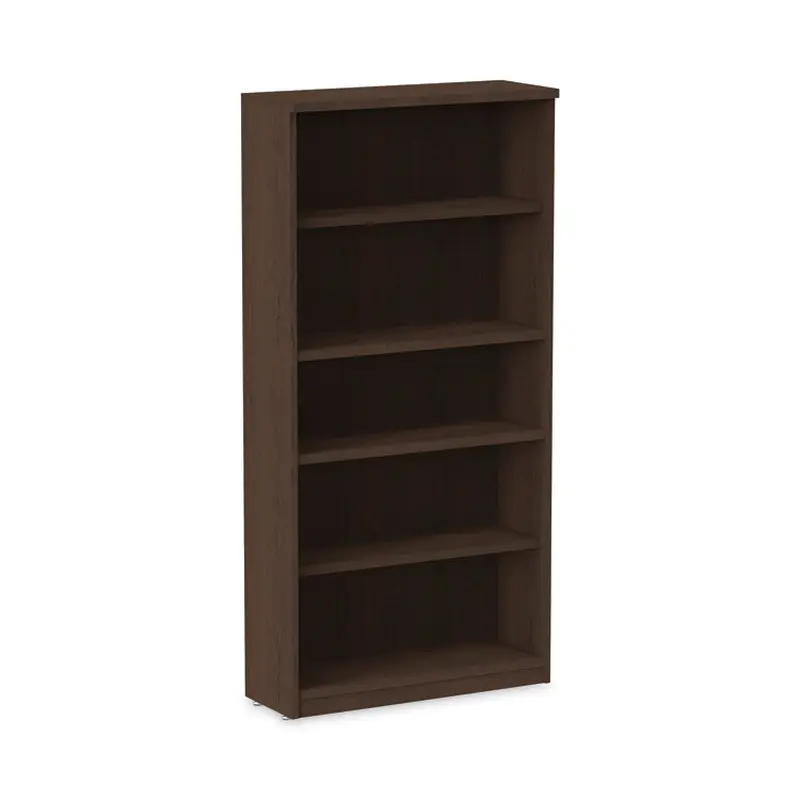 Alera Alera Valencia Series Bookcase, Five-Shelf, 31.75w x 14d x 64.75h, Espresso (ALEVA636632ES) Each