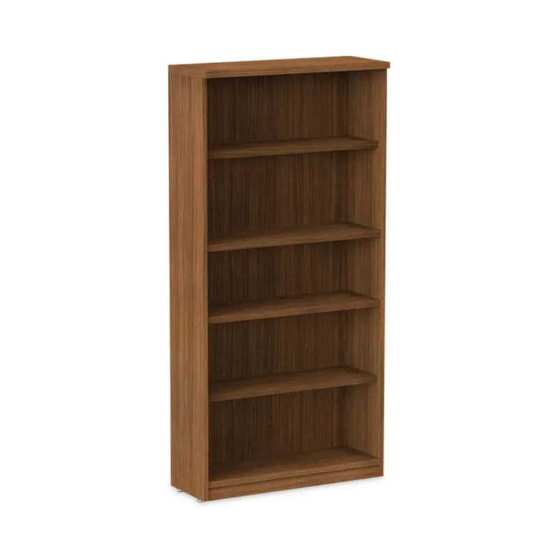 Alera Alera Valencia Series Bookcase, Five-Shelf, 31.75w x 14d x 64.75h, Modern Walnut (ALEVA636632WA) Each